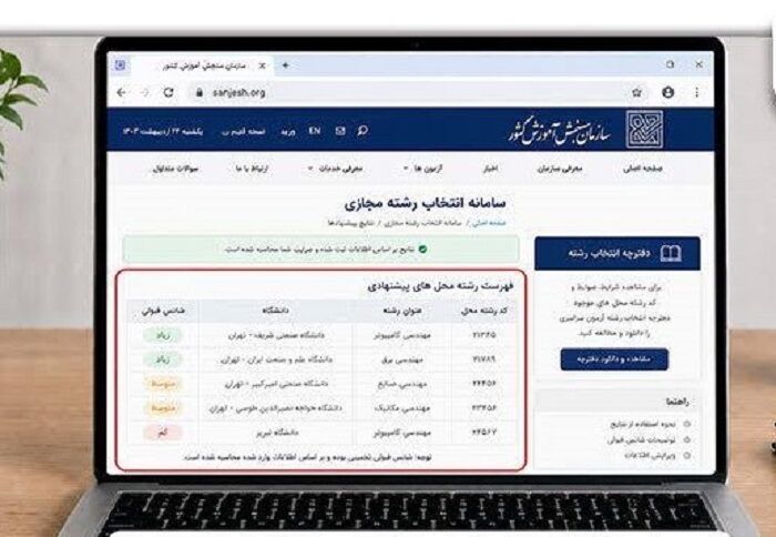 آغاز ثبت نام در رشته‌های بدون آزمون‌ کنکور ۱۴۰۵
